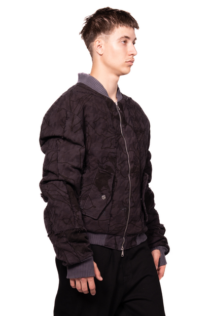 FLORAL BOMBER JACKET