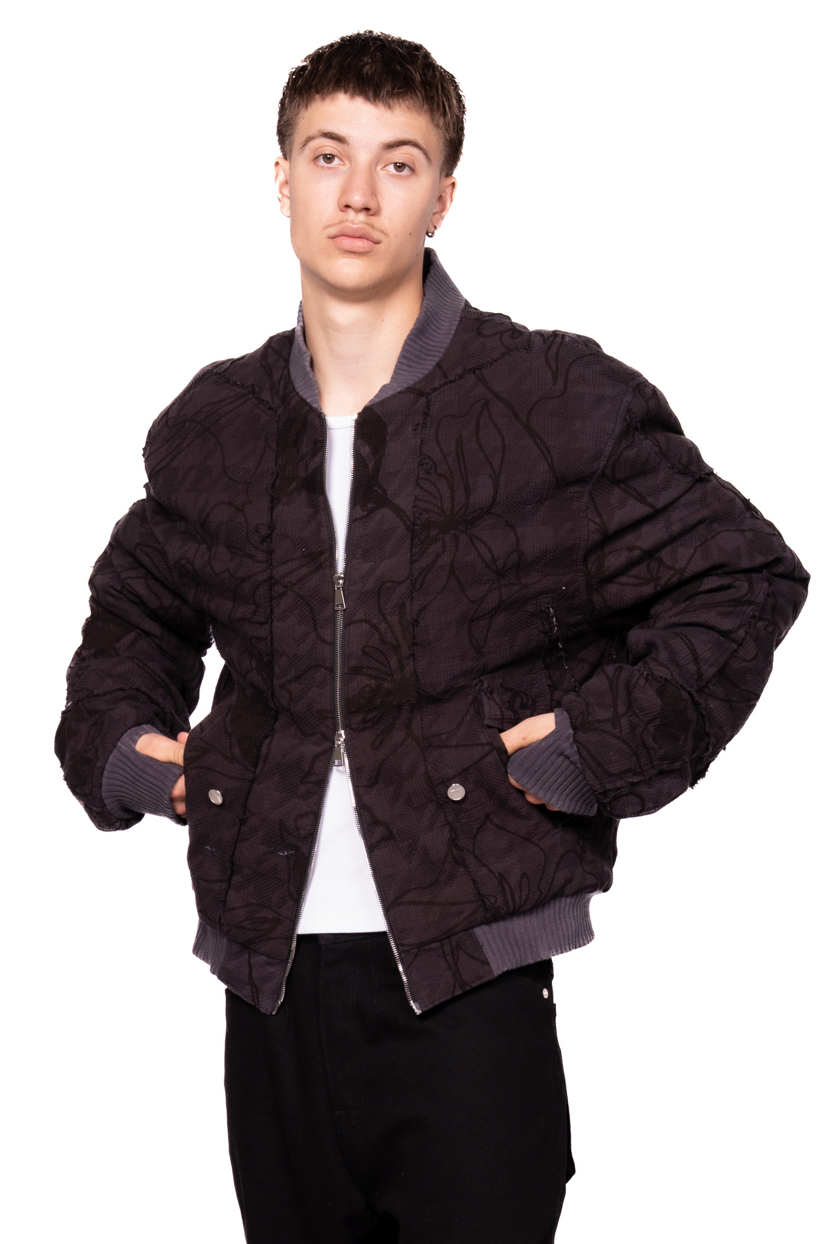 FLORAL BOMBER JACKET