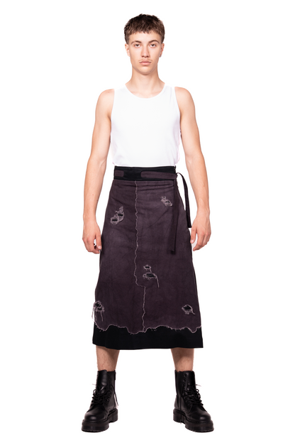UNISEX DISTRESSED SKIRT