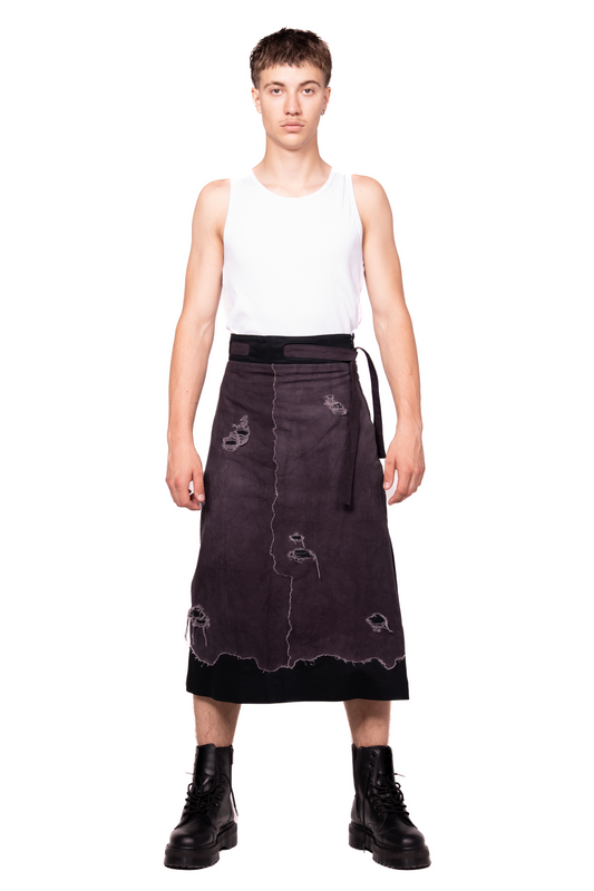 UNISEX DISTRESSED SKIRT
