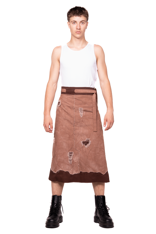 UNISEX DISTRESSED SKIRT