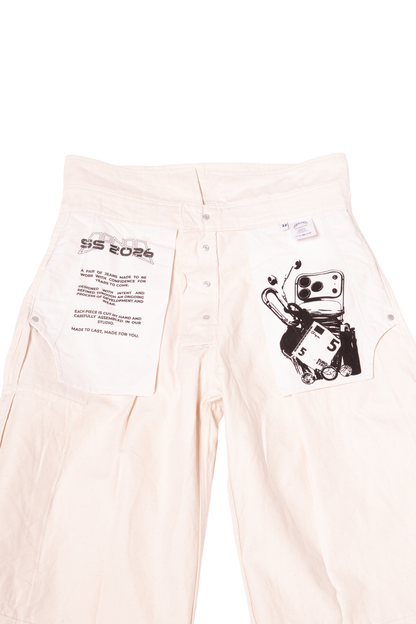 UNISEX COLLAR RAW SHORTS