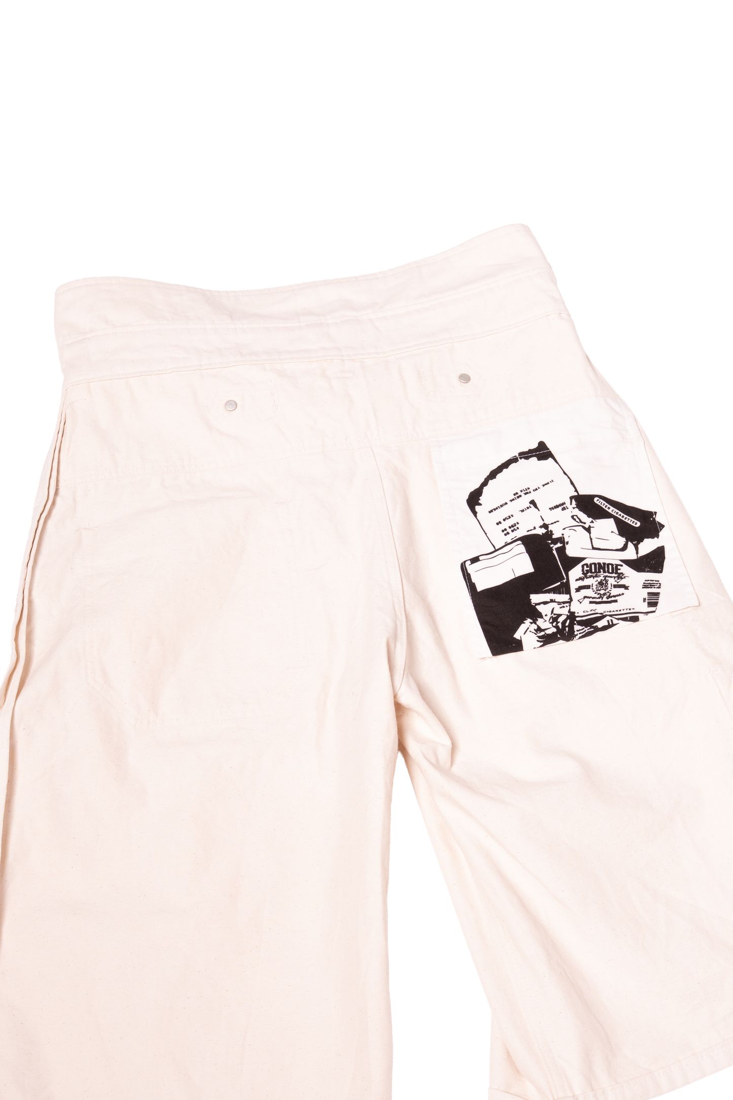 UNISEX COLLAR RAW SHORTS