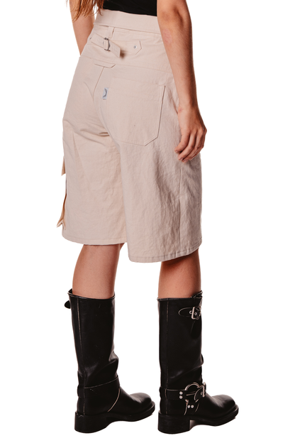 UNISEX COLLAR RAW SHORTS