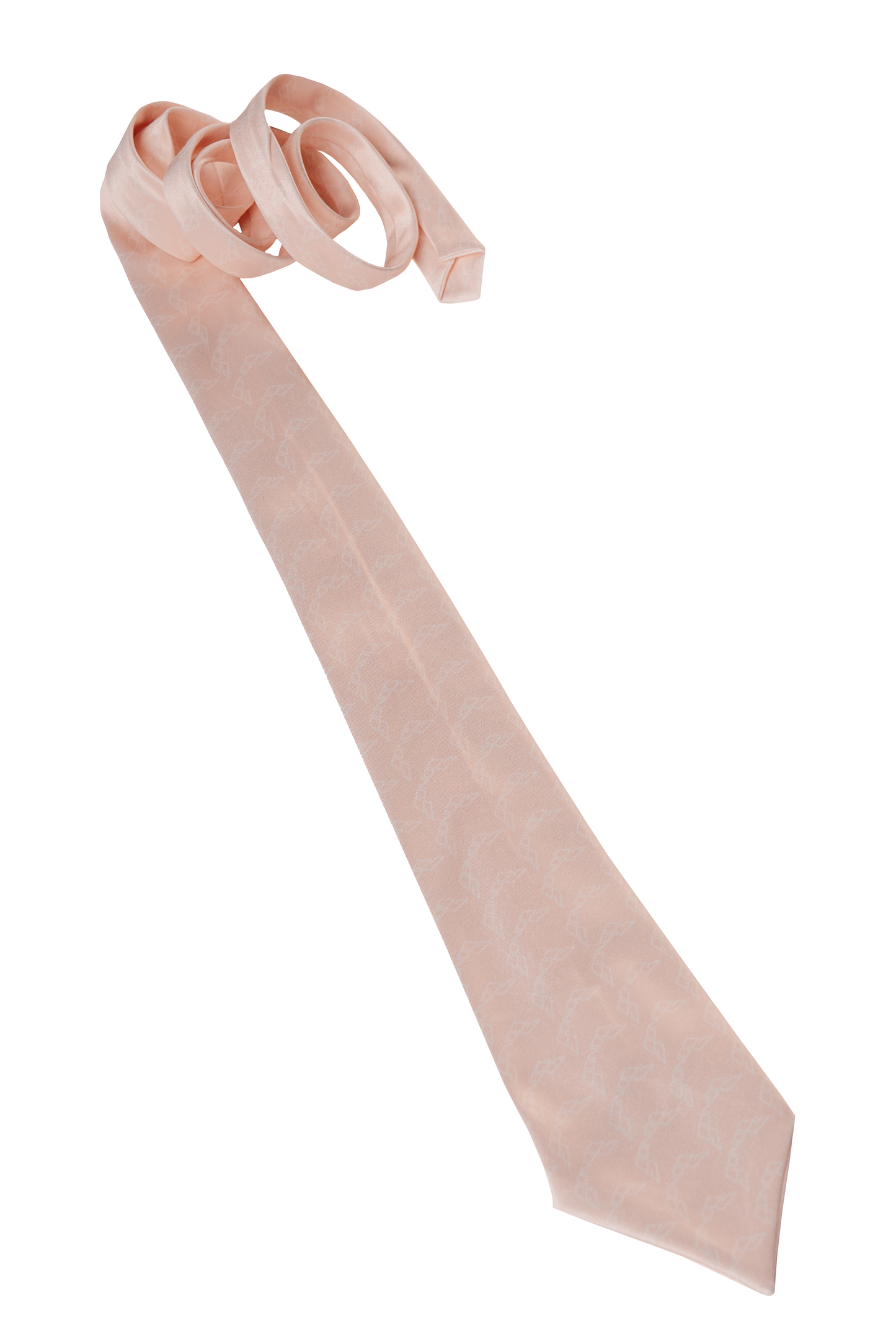 MONOGRAM PRINTED BEIGE TIE