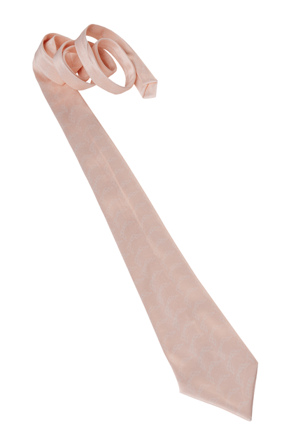 MONOGRAM PRINTED BEIGE TIE