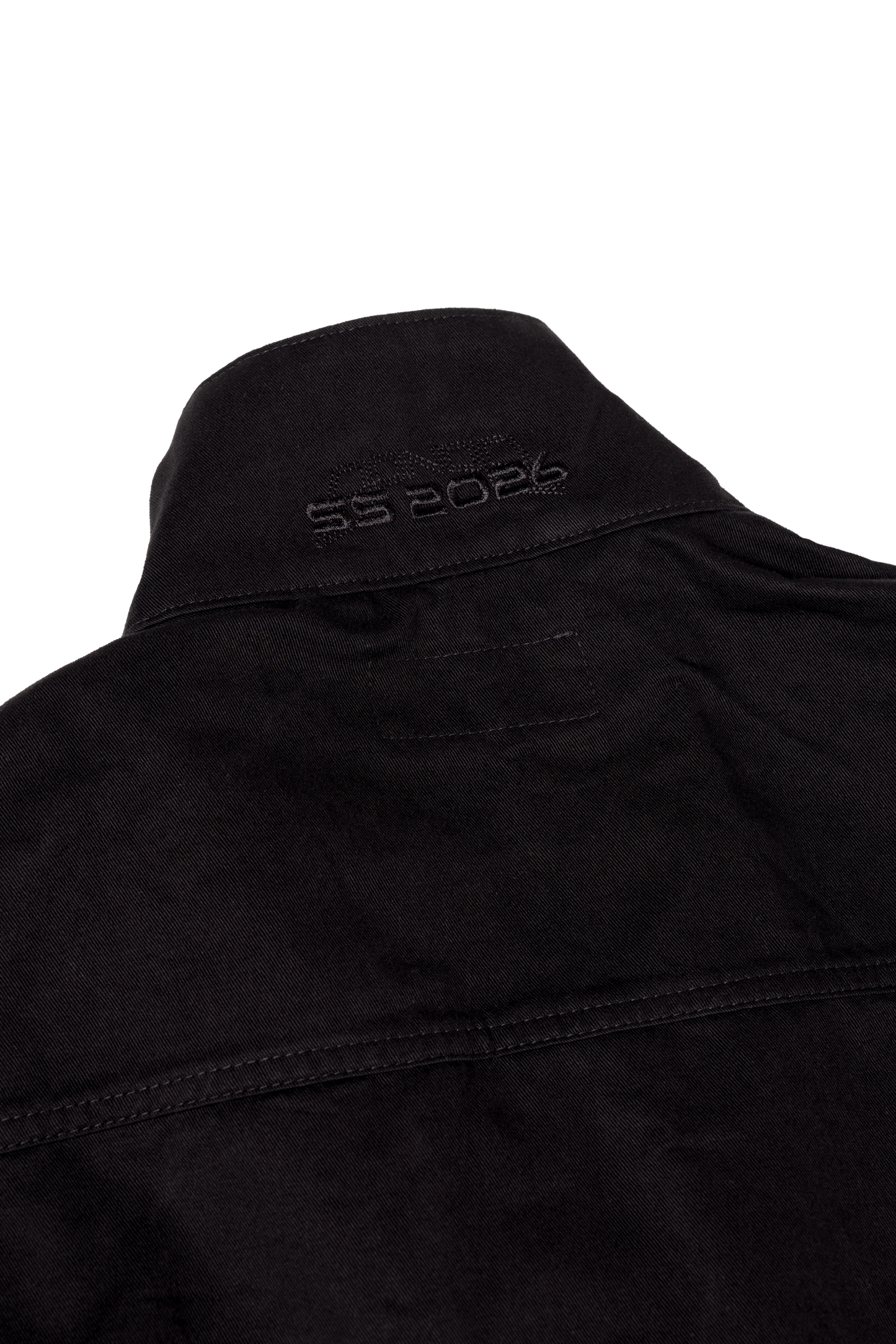 UNISEX STAND COLLAR BLACK JACKET