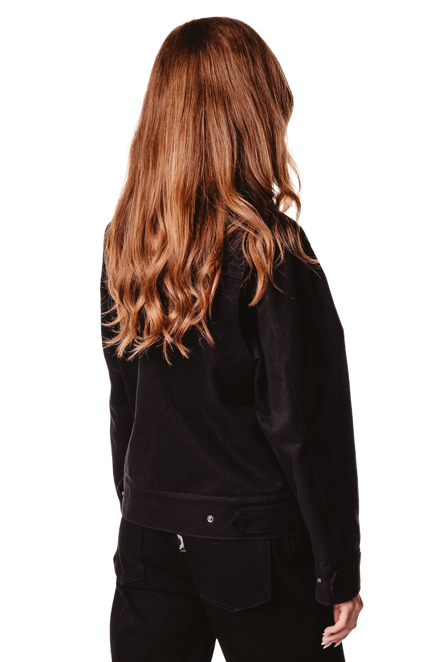 UNISEX STAND COLLAR BLACK JACKET