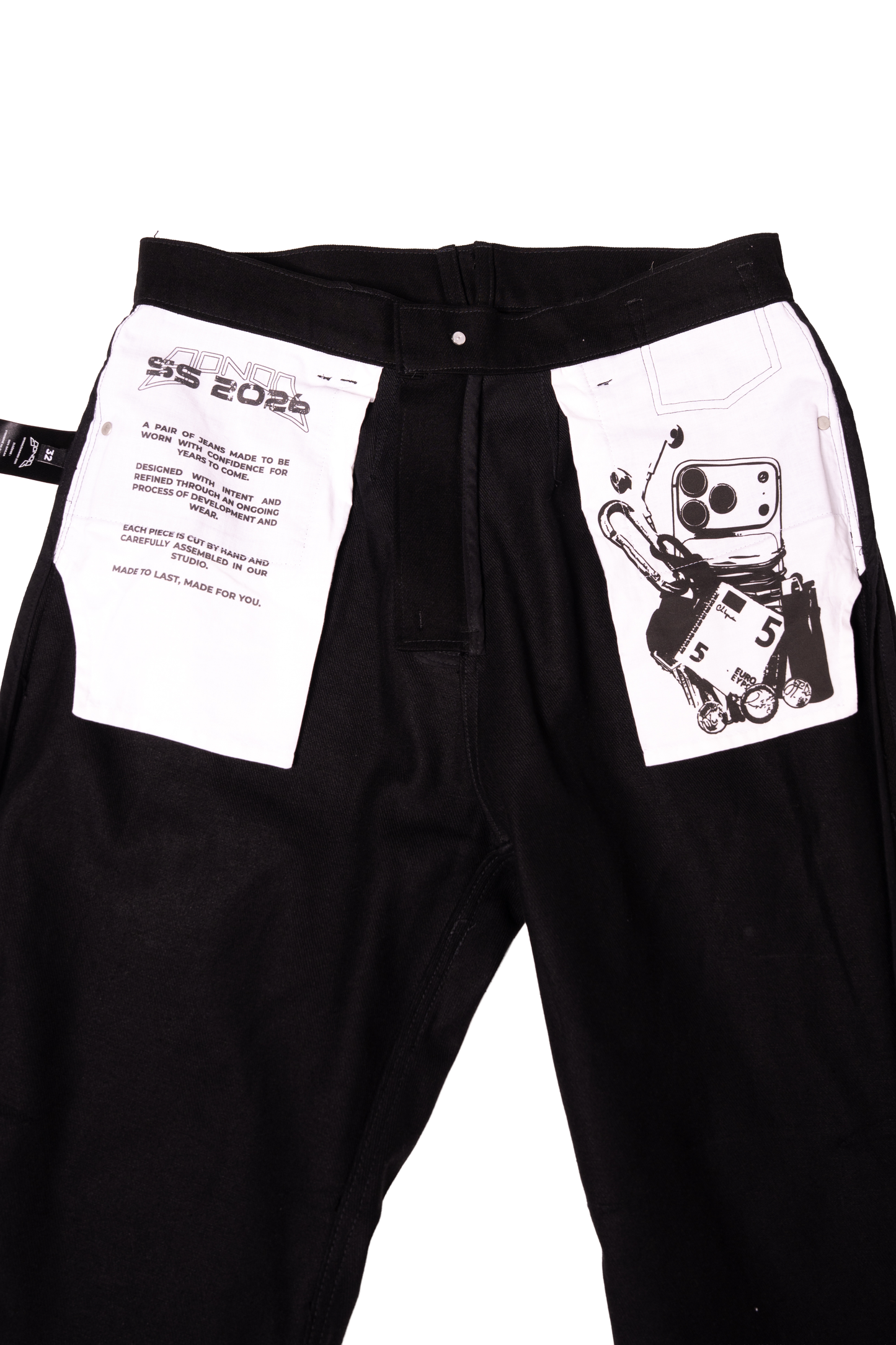 UNISEX FLARE BLACK JEAN