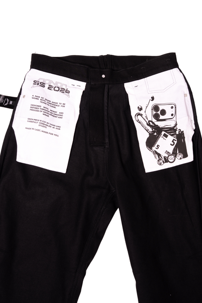 UNISEX FLARE BLACK JEAN