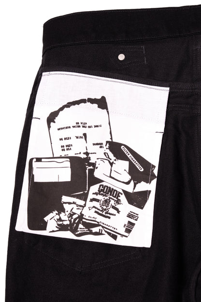UNISEX FLARE BLACK JEAN