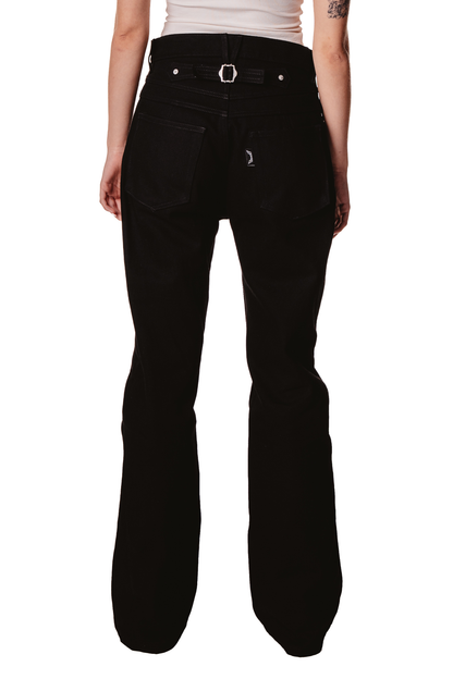 UNISEX FLARE BLACK JEAN