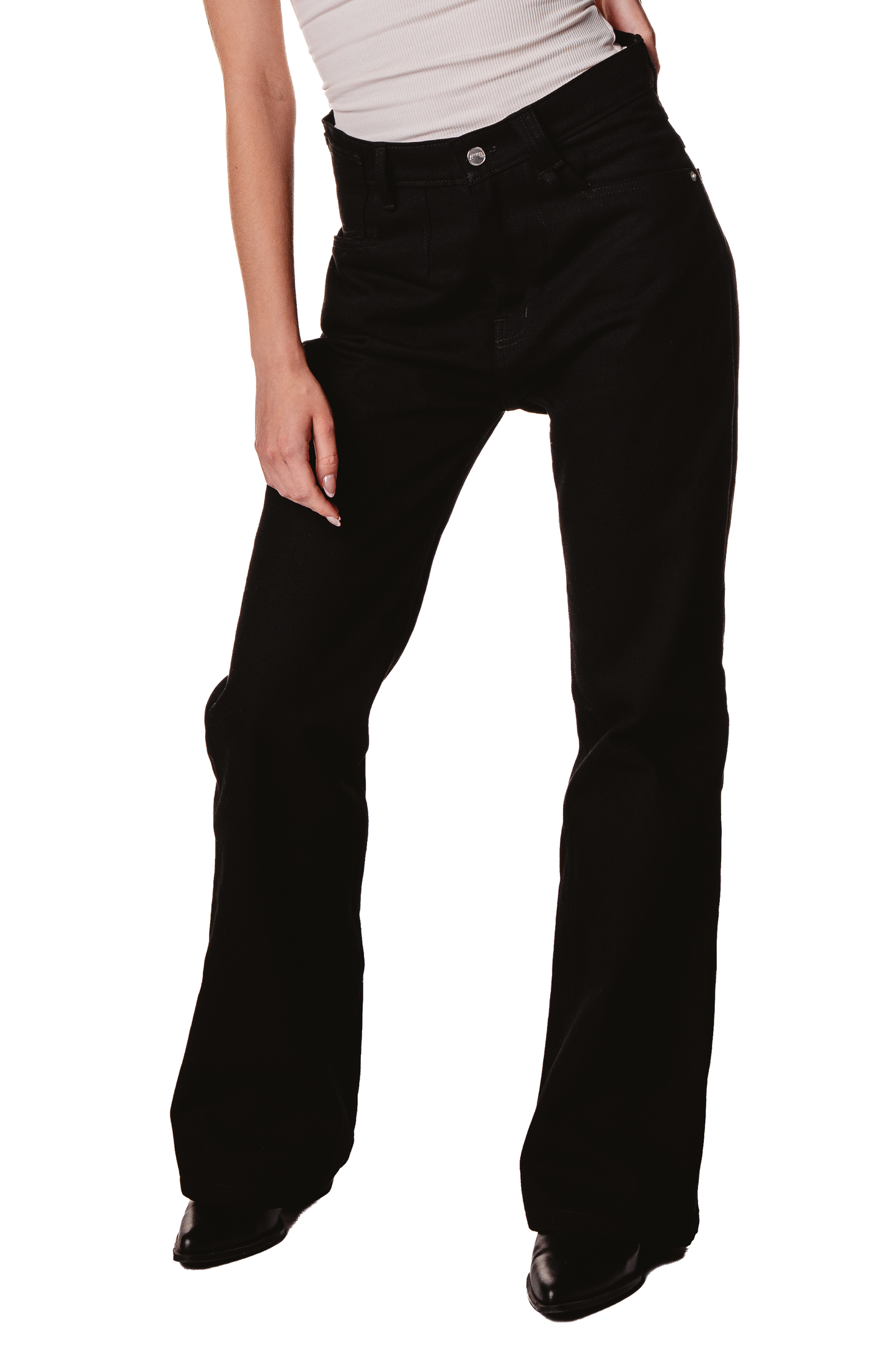 UNISEX FLARE BLACK JEAN