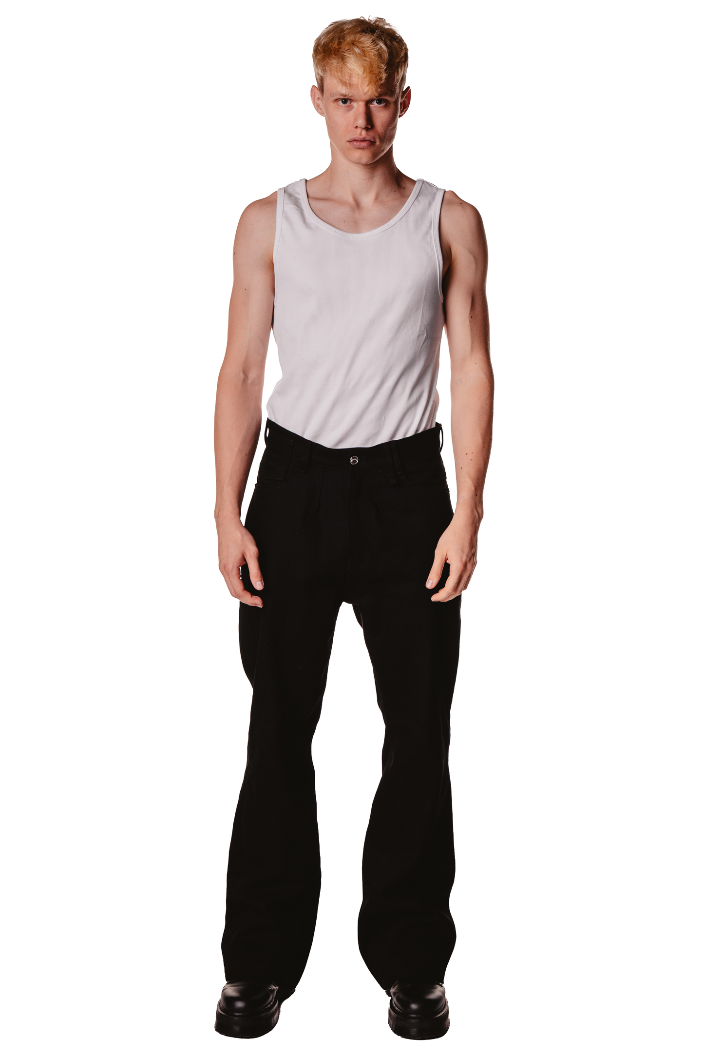 UNISEX FLARE BLACK JEAN