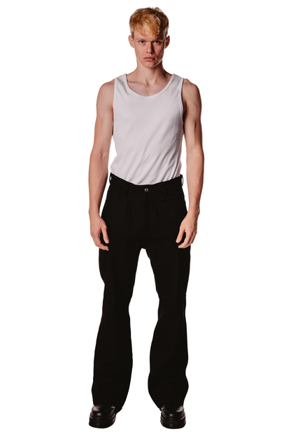 UNISEX FLARE BLACK JEAN