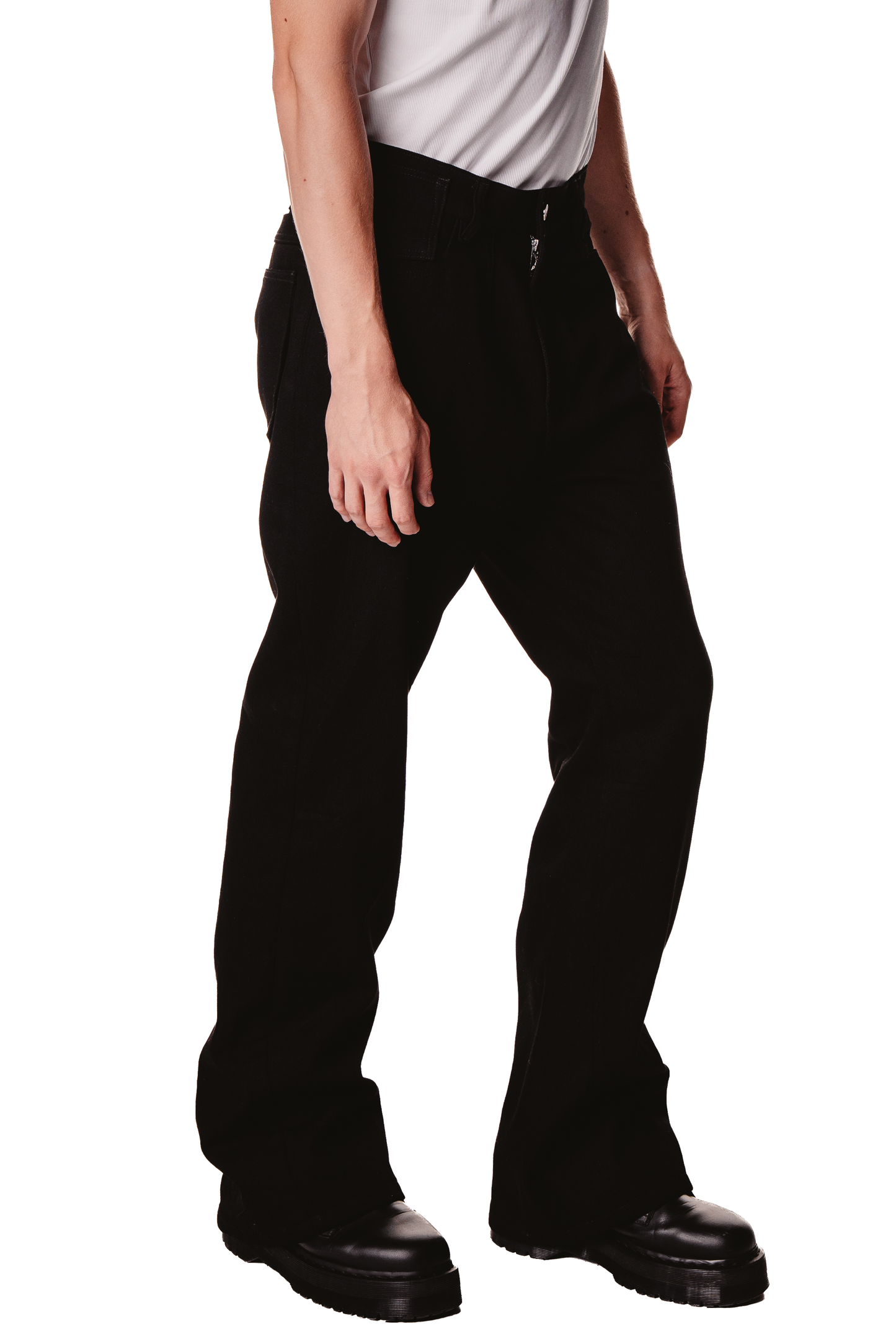 UNISEX FLARE BLACK JEAN