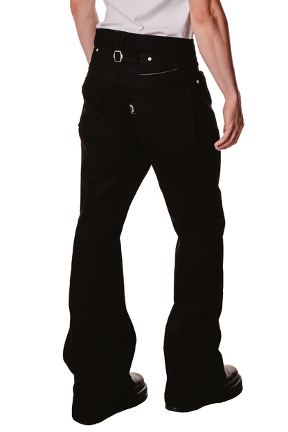 UNISEX FLARE BLACK JEAN