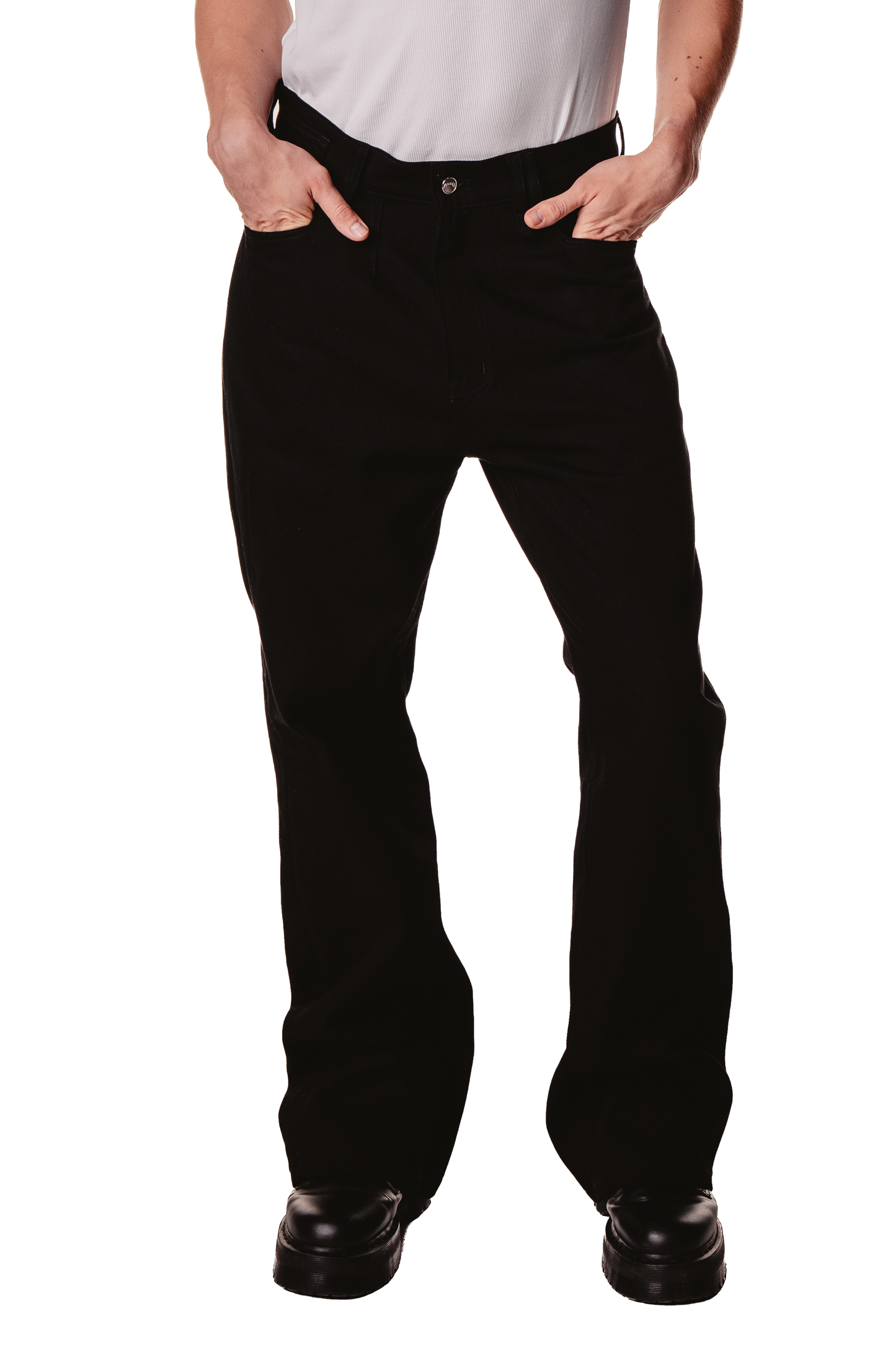 UNISEX FLARE BLACK JEAN