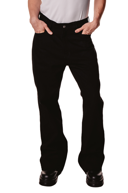 UNISEX FLARE BLACK JEAN