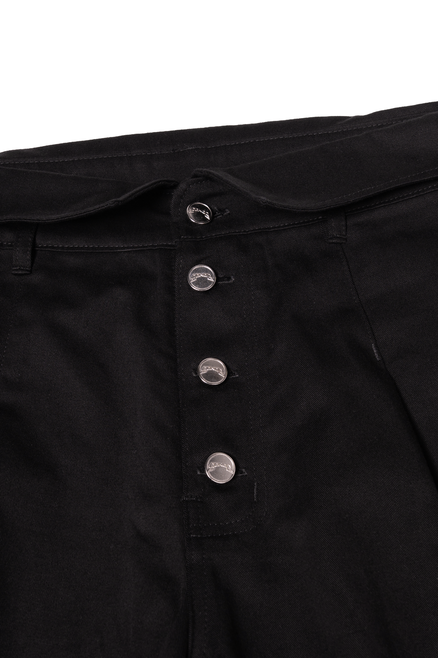 UNISEX COLLAR BLACK SHORTS