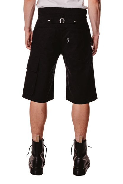 UNISEX COLLAR BLACK SHORTS
