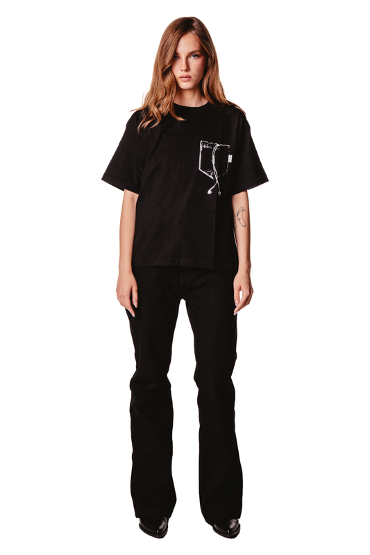 UNISEX OVERSIZED BLACK T-SHIRT