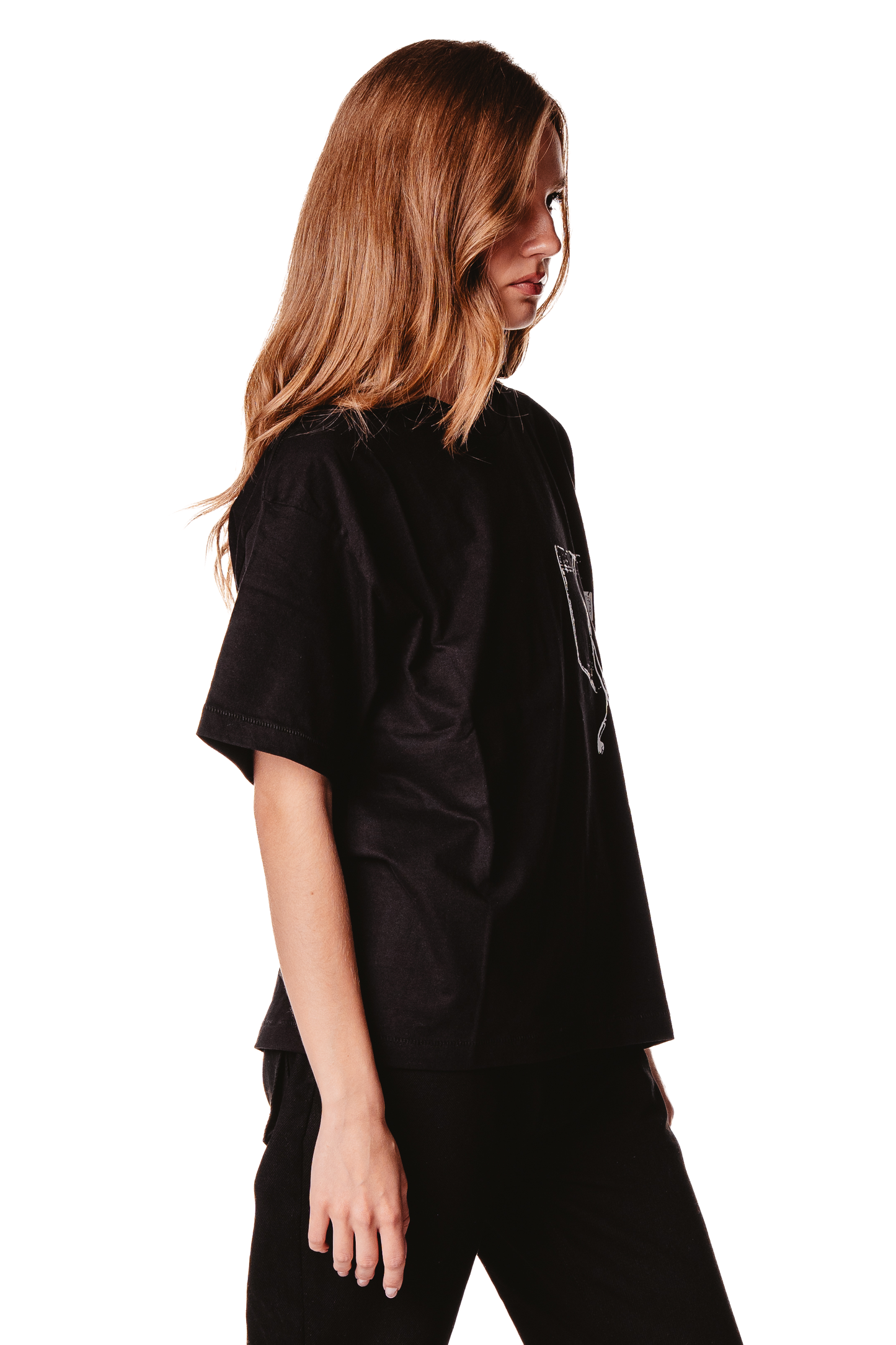 UNISEX OVERSIZED BLACK T-SHIRT