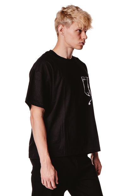 UNISEX OVERSIZED BLACK T-SHIRT