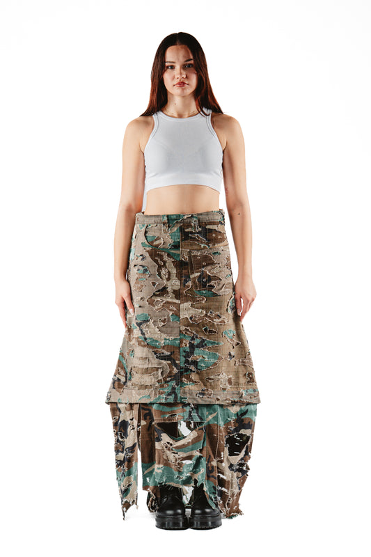 UNISEX CAMO LAYERED SKIRT
