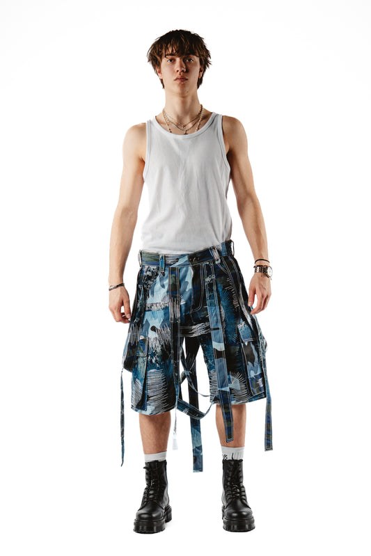 CAMO DARNING STRAP CARGO SHOTS