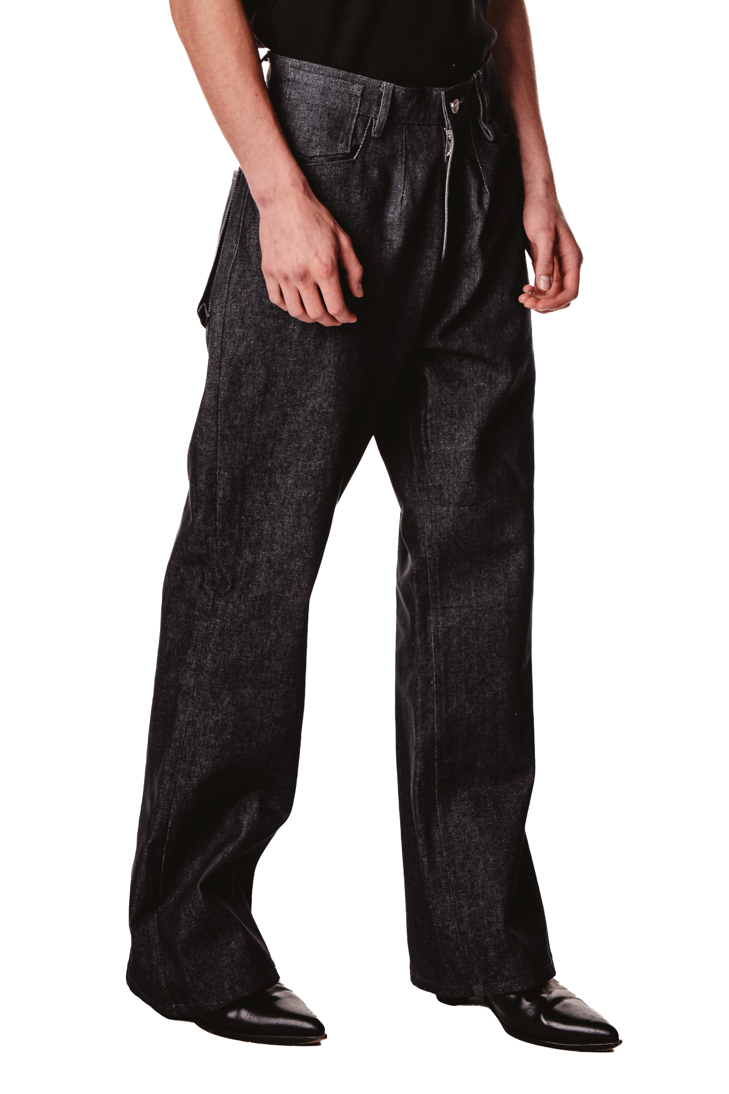 UNISEX FLARE GREY JEAN